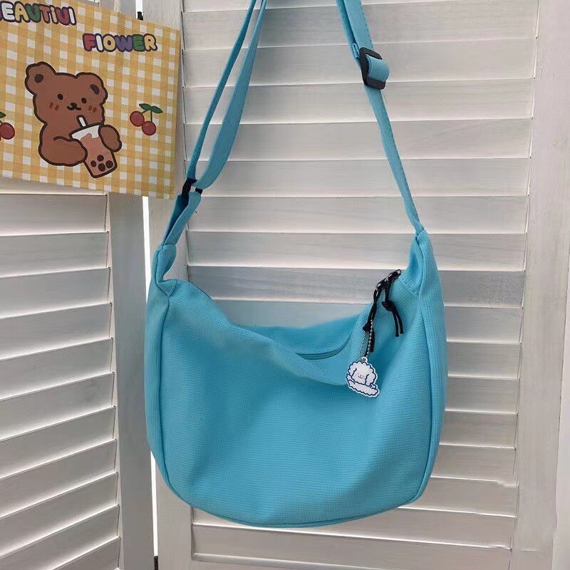Dámske kabelky cez rameno, pevné Harajuku, jednoduché multifunkčné kabelky s veľkou kapacitou, crossbody tašky pre ženy, dospievajúce ženy, kabelka