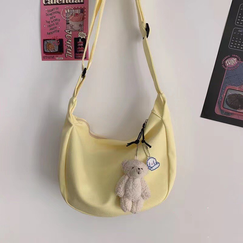 Dámske kabelky cez rameno, pevné Harajuku, jednoduché multifunkčné kabelky s veľkou kapacitou, crossbody tašky pre ženy, dospievajúce ženy, kabelka