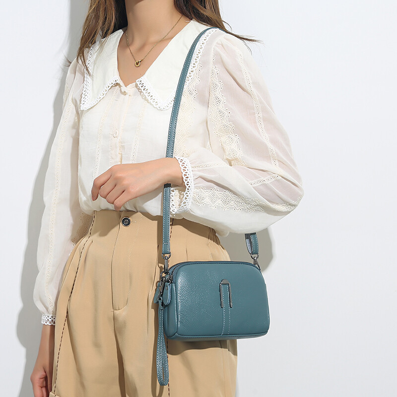 Luxusná dámska kožená kabelka cez rameno, luxusná crossbody kabelka pre ženy, jednofarebná spojka, kabelka cez rameno