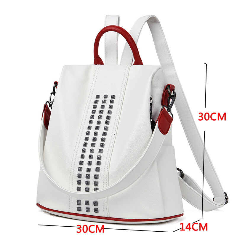 Női nagy űrtartalmú hátizsák pénztárcák Kiváló minőségű bőr női vintage táska iskolatáskák utazási táska női könyves táska hátizsák