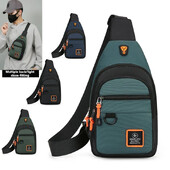 Divatos férfi melltáska kézitáska Könnyű Oxford szövet Crossbody válltáska Stílusos alkalmi férfi deréktáska Férfi melltáska