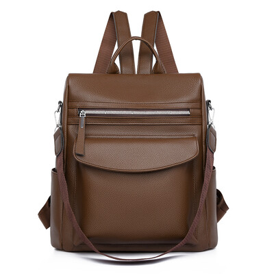 Vintage batohy Dámske kožené batohy cez rameno Módne dámske batohy s ochranou proti krádeži Vysokokvalitné tašky cez rameno pre voľný čas Mochila