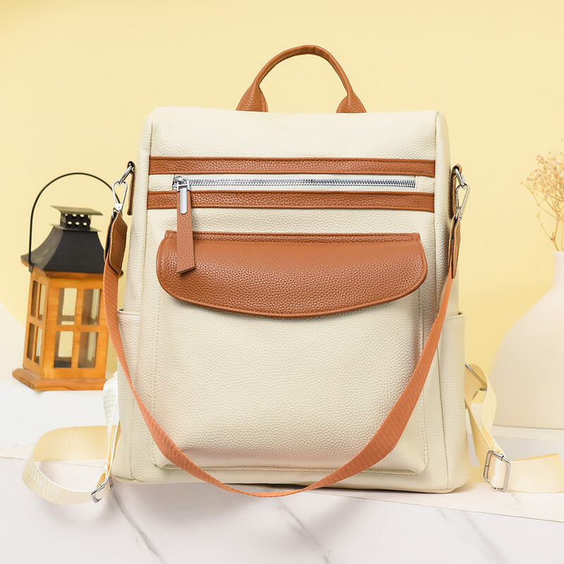 Vintage batohy Dámske kožené batohy cez rameno Módne dámske batohy s ochranou proti krádeži Vysokokvalitné tašky cez rameno pre voľný čas Mochila