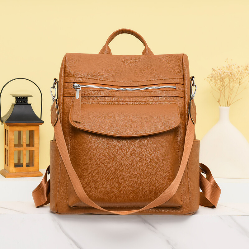 Vintage batohy Dámske kožené batohy cez rameno Módne dámske batohy s ochranou proti krádeži Vysokokvalitné tašky cez rameno pre voľný čas Mochila