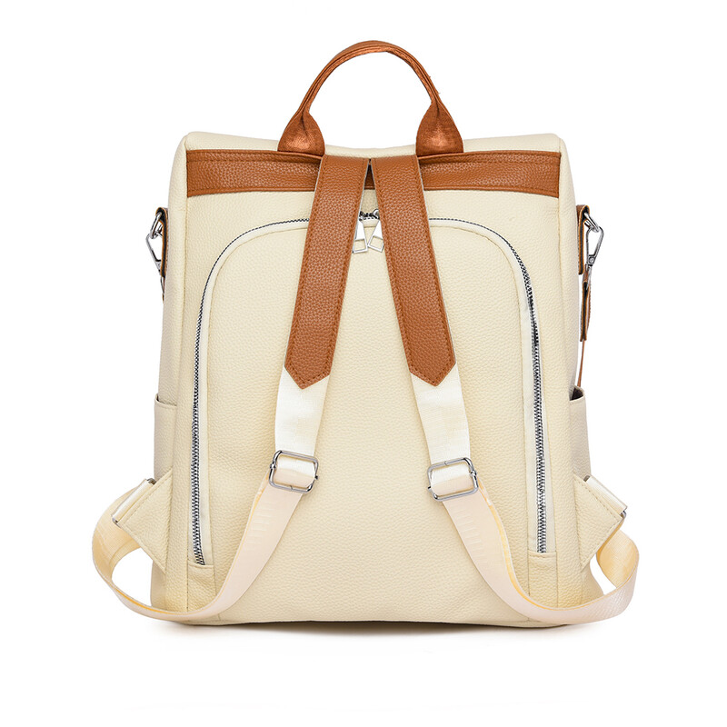 Vintage batohy Dámske kožené batohy cez rameno Módne dámske batohy s ochranou proti krádeži Vysokokvalitné tašky cez rameno pre voľný čas Mochila