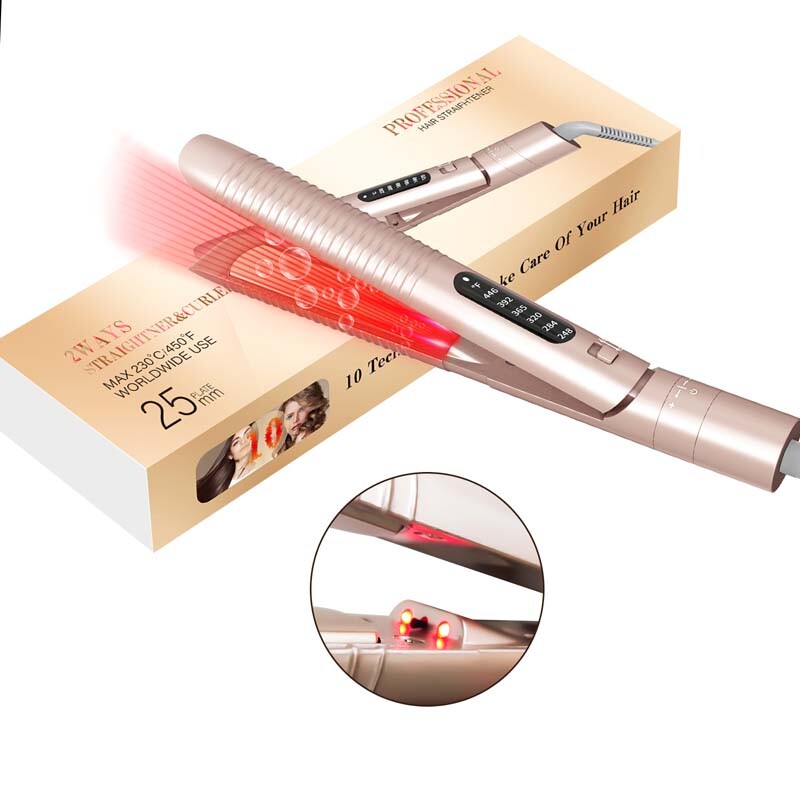 2 σε 1 Γρήγορο φορητό επαγγελματικό υπέρυθρο ανιόν ισιωτικό μαλλιών κεραμικά εργαλεία νάρθηκα