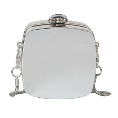 Nová kabelka cez rameno, dámska retiazková mini malá štvorcová taška, dizajnérska luxusná taška cez rameno, dámske crossbody kabelky