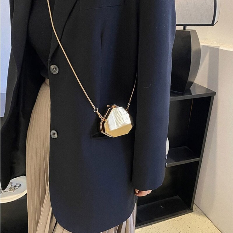 Nová kabelka cez rameno, dámska retiazková mini malá štvorcová taška, dizajnérska luxusná taška cez rameno, dámske crossbody kabelky