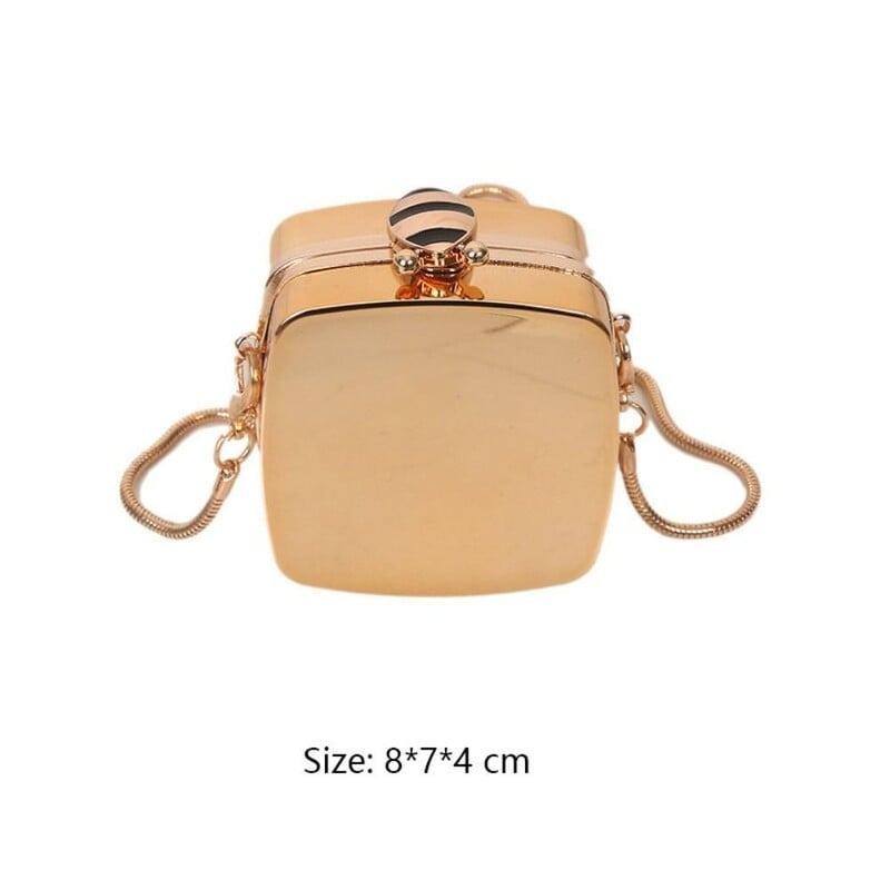 Nová kabelka cez rameno, dámska retiazková mini malá štvorcová taška, dizajnérska luxusná taška cez rameno, dámske crossbody kabelky