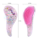 Cartoon Magic Comb Αντιστατικό μασάζ Βούρτσες μαλλιών Unicorn Tangle Detangle Μασάζ ντους Βούρτσα μαλλιών χτένα Αξεσουάρ σαλόνι ροζ