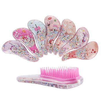 Cartoon Magic Comb Αντιστατικό μασάζ Βούρτσες μαλλιών Unicorn Tangle Detangle Μασάζ ντους Βούρτσα μαλλιών χτένα Αξεσουάρ σαλόνι ροζ