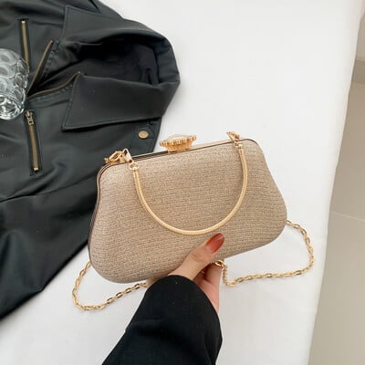 Luxus High Design női estélyi táska márka parti bankett csillogó táska hölgyeknek Esküvői Clutch kézitáska Válltáska lánc Bolsas