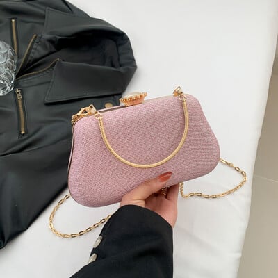 Luxus High Design női estélyi táska márka parti bankett csillogó táska hölgyeknek Esküvői Clutch kézitáska Válltáska lánc Bolsas