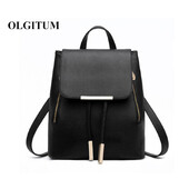 2019 Нова раница Ученически чанти за тийнейджъри Чанта за момичета Дамска раница Раници с горна дръжка PU кожена чанта за пътуване Mochila Escolar