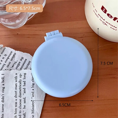 Μονόχρωμη αναδιπλούμενη χτένα με καθρέφτη μακιγιάζ Ταξιδεύοντας φορητή μικρή χτένα μασάζ Γυναικεία μαξιλάρι αέρα για κορίτσια Βούρτσα μαλλιών Εργαλείο styling