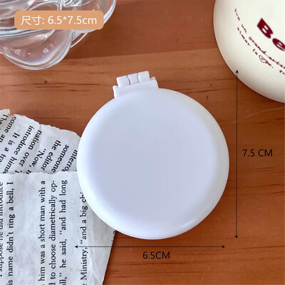 Μονόχρωμη αναδιπλούμενη χτένα με καθρέφτη μακιγιάζ Ταξιδεύοντας φορητή μικρή χτένα μασάζ Γυναικεία μαξιλάρι αέρα για κορίτσια Βούρτσα μαλλιών Εργαλείο styling