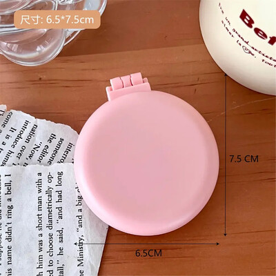 Μονόχρωμη αναδιπλούμενη χτένα με καθρέφτη μακιγιάζ Ταξιδεύοντας φορητή μικρή χτένα μασάζ Γυναικεία μαξιλάρι αέρα για κορίτσια Βούρτσα μαλλιών Εργαλείο styling