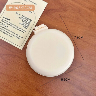 Μονόχρωμη αναδιπλούμενη χτένα με καθρέφτη μακιγιάζ Ταξιδεύοντας φορητή μικρή χτένα μασάζ Γυναικεία μαξιλάρι αέρα για κορίτσια Βούρτσα μαλλιών Εργαλείο styling