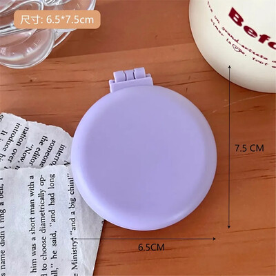 Μονόχρωμη αναδιπλούμενη χτένα με καθρέφτη μακιγιάζ Ταξιδεύοντας φορητή μικρή χτένα μασάζ Γυναικεία μαξιλάρι αέρα για κορίτσια Βούρτσα μαλλιών Εργαλείο styling