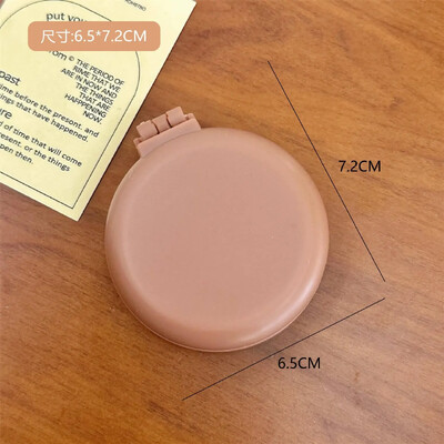 Μονόχρωμη αναδιπλούμενη χτένα με καθρέφτη μακιγιάζ Ταξιδεύοντας φορητή μικρή χτένα μασάζ Γυναικεία μαξιλάρι αέρα για κορίτσια Βούρτσα μαλλιών Εργαλείο styling