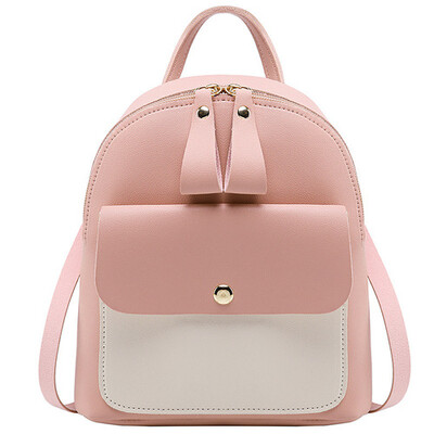 Moterų kuprinė, mokyklinė, daugiafunkcė maža mini krepšys, skirta krepšiui, moteriška pečių odinė kuprinė paaugliams vaikams