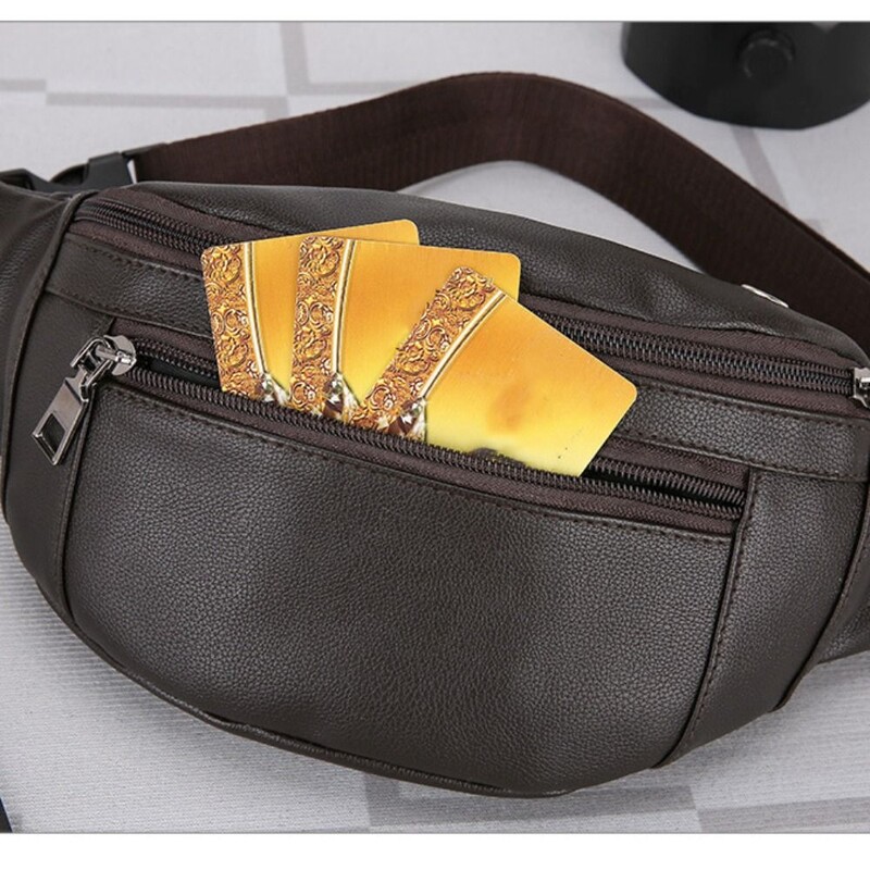 Luxusné vonkajšie crossbody tašky, vodotesné športové tašky, kožené tašky cez pás, multifunkčné peňaženky na peniaze, cestovné tašky