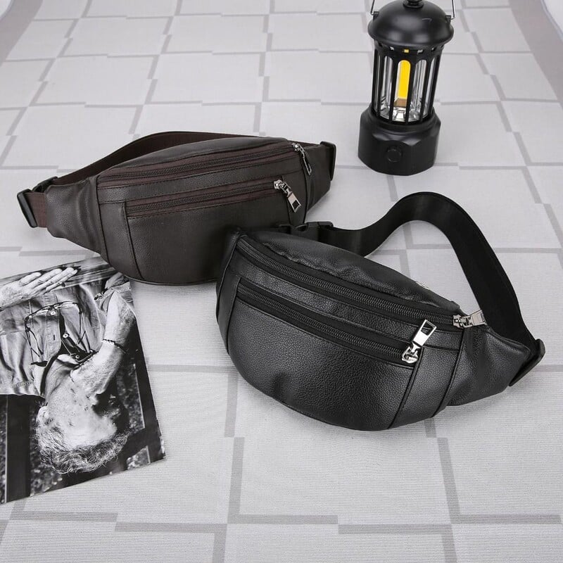 Luxusné vonkajšie crossbody tašky, vodotesné športové tašky, kožené tašky cez pás, multifunkčné peňaženky na peniaze, cestovné tašky
