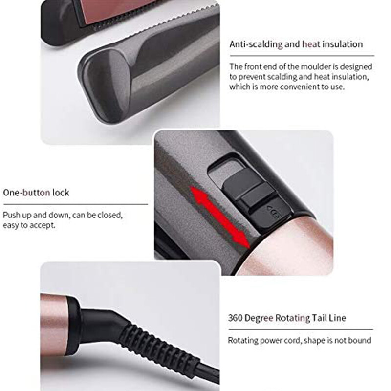 Vânzare fierbinte fier plat răsucit doi într-un ondulator drept ondulator LCD ceramic ondulator și ondulator magic