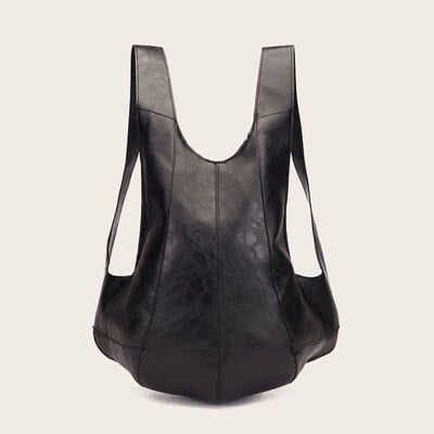 Rucsac vintage pentru adulți Bărbat Femeie Student Impermeabil Ulei Ceară Rucsac de zi din piele Moale PU Geanta școlară Casual copii