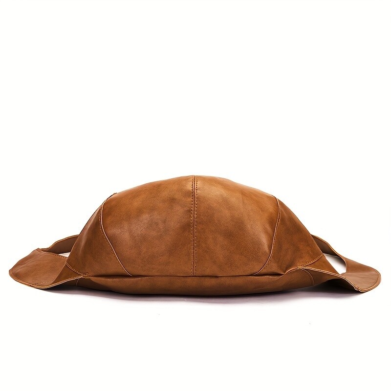 Rucsac vintage pentru adulți Bărbat Femeie Student Impermeabil Ulei Ceară Rucsac de zi din piele Moale PU Geanta școlară Casual copii