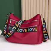 Dámska crossbody kabelka, vodotesná nylonová oxfordská taška cez rameno, ležérna veľká kapacita, dámska cestovná nákupná taška