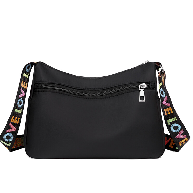 Dámska crossbody kabelka, vodotesná nylonová oxfordská taška cez rameno, ležérna veľká kapacita, dámska cestovná nákupná taška