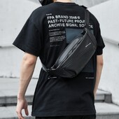 MATE ELAN Prémiová crossbody taška pre mužov na bedrový opasok, vodotesná priedušná, zodpovedajúca originálna dizajnová denná taška cez rameno pre mládež