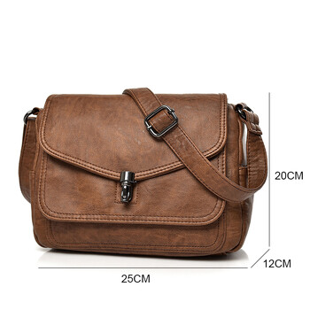 Γνήσιες γυναικείες δερμάτινες τσάντες Soft Casual Messenger τσάντα χιαστί υψηλής ποιότητας Γυναικεία δερμάτινη τσάντα ώμου Γυναικεία τσάντα Sac A Main