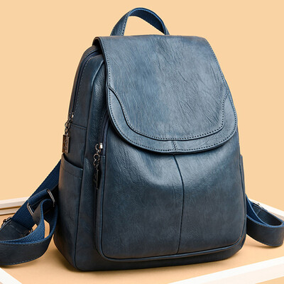 Moteriškos kokybiškos odinės kuprinės mergaitėms Sac A Dos Casual Daypack Juodos vintažinės kuprinės mokyklinės kuprinės mergaitėms Mochila kuprinė