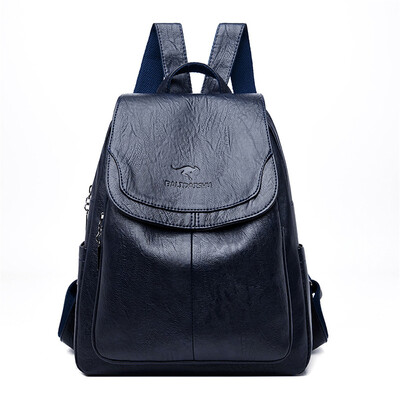 Dámske kvalitné kožené batohy pre dievčatá Sac A Dos Casual Daybath Čierny vintage batoh Školské tašky pre dievčatá Mochila Rucksack