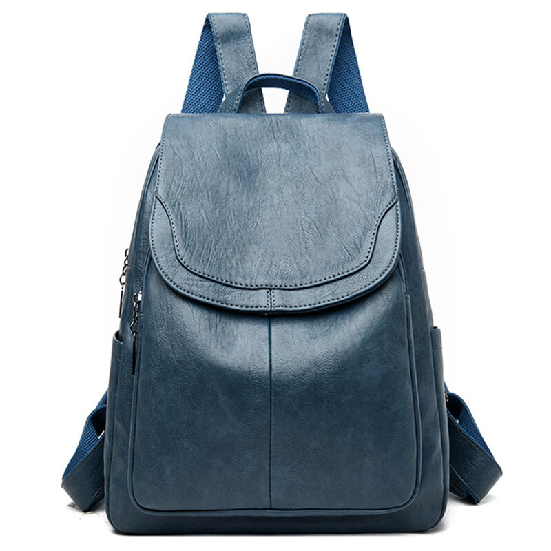 Dámske kvalitné kožené batohy pre dievčatá Sac A Dos Casual Daybath Čierny vintage batoh Školské tašky pre dievčatá Mochila Rucksack