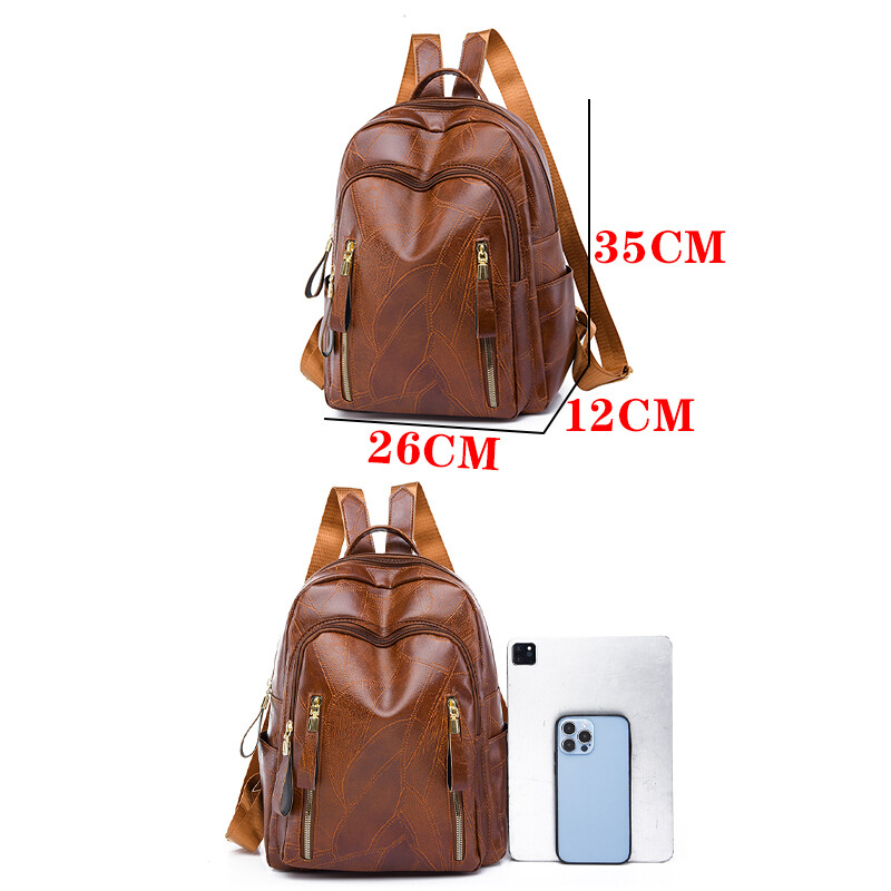 2024 Luxusné dámske kožené batohy pre dievčatá Sac A Dos Casual Daybath Vintage batoh školské tašky pre dievčatá Mochila Rucksack