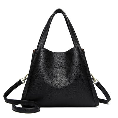 Značkové originálne mäkké kožené kabelky s hornou rukoväťou, dámske kabelky, dámske crossbody tašky cez rameno, veľká kapacita, veľké vrecko