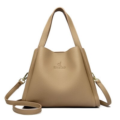 Značkové originálne mäkké kožené kabelky s hornou rukoväťou, dámske kabelky, dámske crossbody tašky cez rameno, veľká kapacita, veľké vrecko