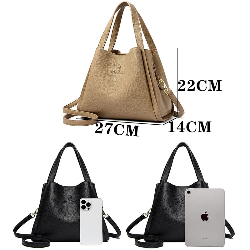Značkové originálne mäkké kožené kabelky s hornou rukoväťou, dámske kabelky, dámske crossbody tašky cez rameno, veľká kapacita, veľké vrecko