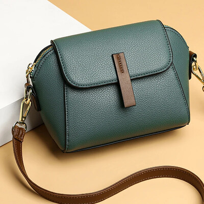 Vintage Flap Crossbody τσάντα ώμου για γυναίκες Σχεδιαστής πολυτελής τσάντα Messenger Γυναικεία τσάντα PU Δερμάτινη τσάντα γυναικεία τσάντα