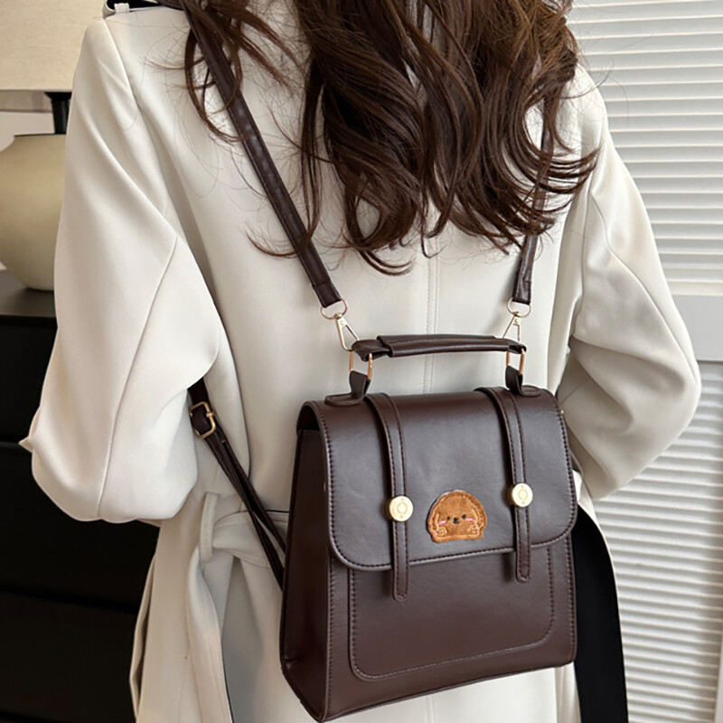 Ingázó hátizsák Vintage női alkalmi új PU bőr koreai változat kézitáska Őszi divat trend női válltáskák