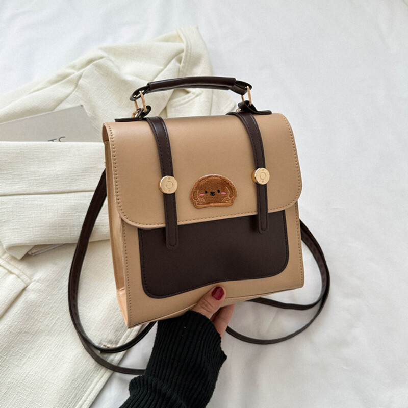 Ingázó hátizsák Vintage női alkalmi új PU bőr koreai változat kézitáska Őszi divat trend női válltáskák