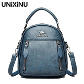 UNIXINU Fashion kis női bőr hátizsák egyszínű cipzáras utazó hátizsákok nőknek 2023 Trend Girls táska válltáska