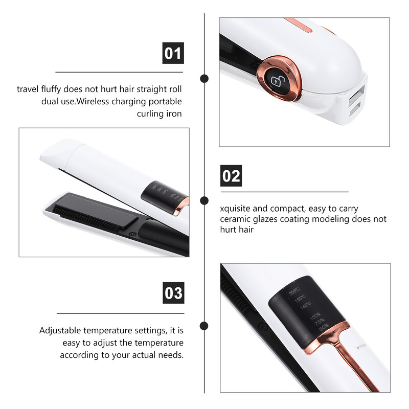 Uvijači za kosu Uvijači za ravnanje kose Bežični uvijač za kosu Profesionalni alat Štapić Višenamjenski zeleni putni