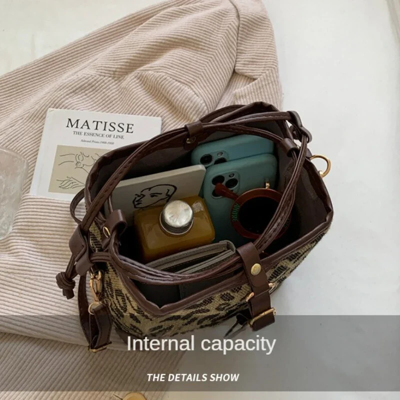 Leopard Malá PU Kožená Dámska Crossbody Taška Jesenná Dizajnérska Taška Cez Rameno Luxusná Značková Dámska Kabelka Dámsky Trend Tote