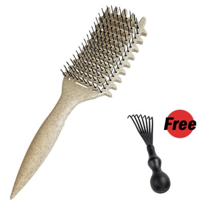 Frumusețe-sănătate Coafarea buclelor Set pieptene pentru păr descâlcit Masajul scalpului Perie goală Coafarea părului Instrument de salon de definire