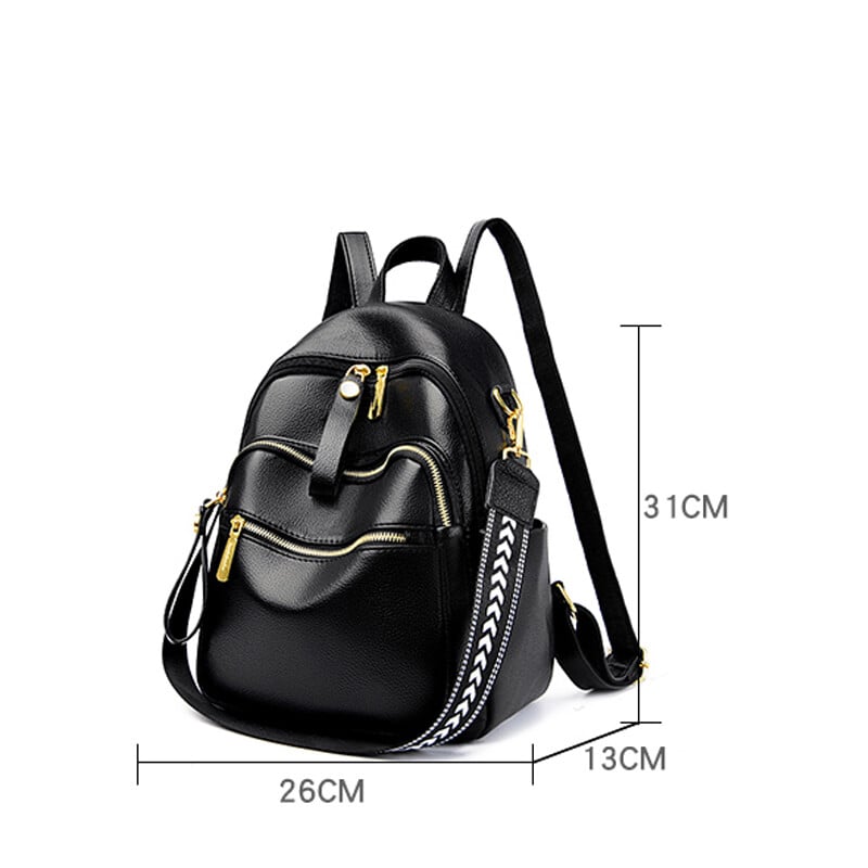 Дамски меки раници от естествена кожа Vintage Дамски чанти през рамо Sac a Dos Ежедневни туристически дамски раници Mochilas Ученически чанти