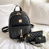 Dámske tašky 3 ks Nová školská taška Luxusná sada tašiek cez rameno Vodotesná taška Primárne crossbody tašky pre dospievajúce dievčatá Módna taška